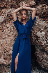 Abito lungo Evening Glow con rifiniture