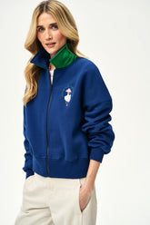 Mrs. Goose zip-up sweatshirt