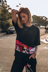 Powerpuff Girls Schwarzes T-Shirt