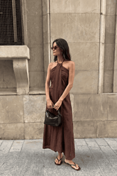 Leinenkleid Deep Tan