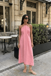 Leinenkleid Warm Blush