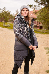 Iceberg-Moos-Garten doppelseitige Winterjacke