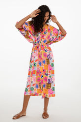 Alle Augen auf mich Kimono-Kleid