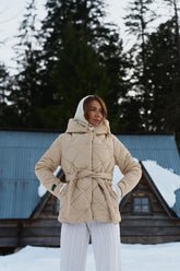 Anabelle Desert Moth Quilted Jacket