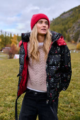 Silent Bloom winter jacket with detachable sleeves