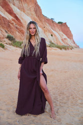 Avenya Long Muslin Dress