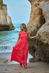 Vestido de Linho Ember Shore