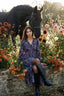 Midnight Garden Midi Dress