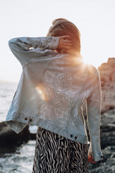 Mystische Reise Jeansjacke