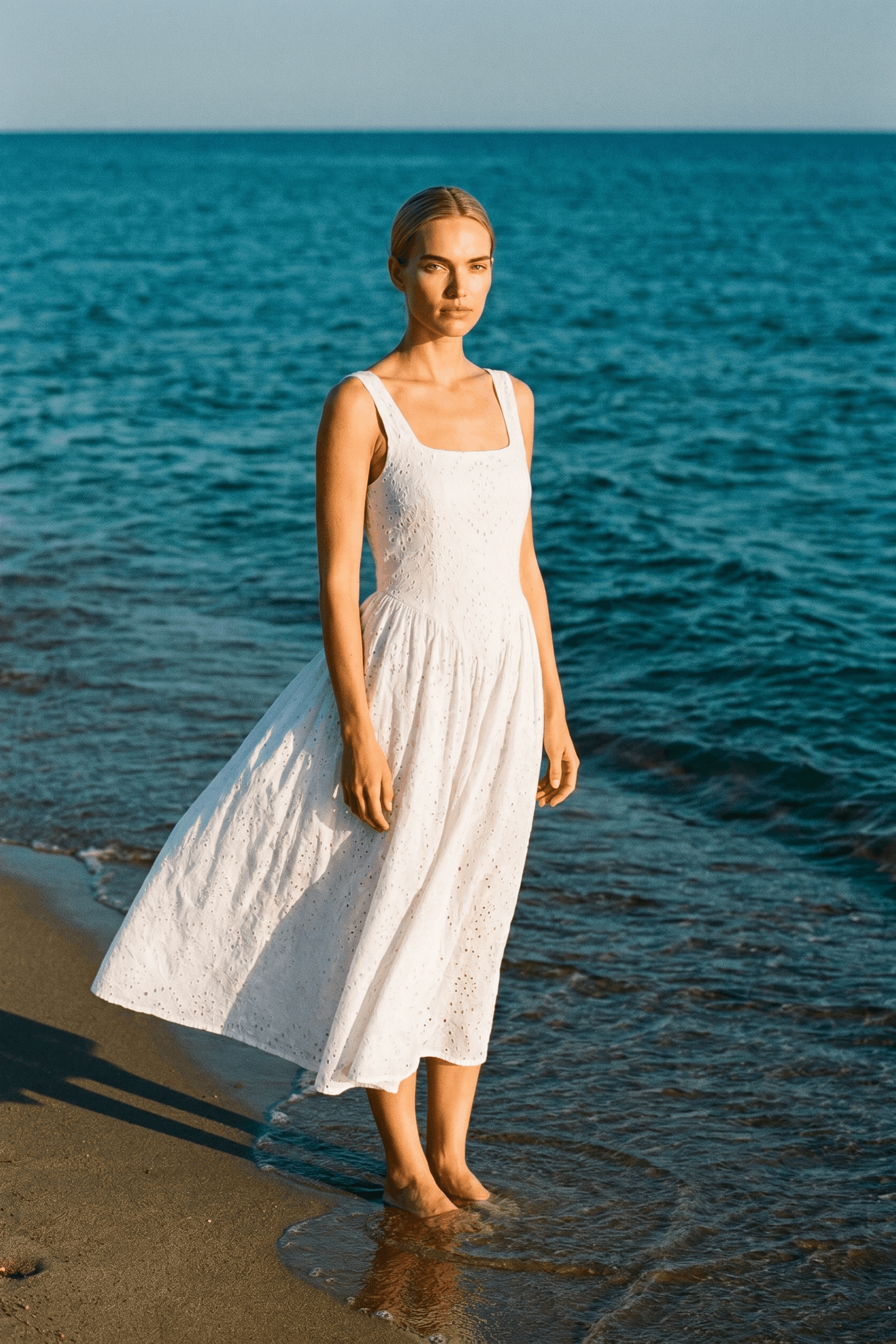 openwork floor length dress Pristine Midi – ELOQUII BLACK FLORAL DRESS special occasions the bridal suite Color:Blue Poppy