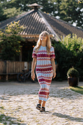 Retro Resort Häkelkleid