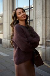 Brown Mirage mohair sweater