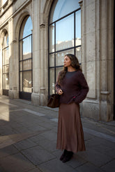 Chocolate Touch midi skirt