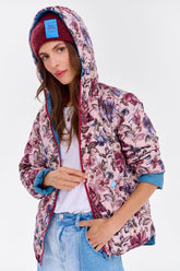 Poppy Mystic Garden reversible jacket with hood