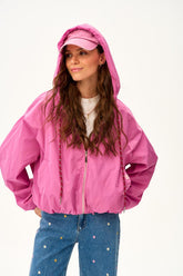 Parka corto con cappuccio Dahlia Crush