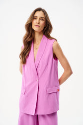 Primavera linen suit vest