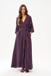 Vestido muçulmano longo Dark Dahlia