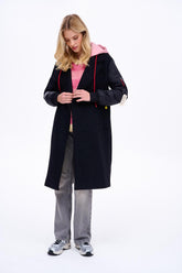 Pink Punk hooded coat