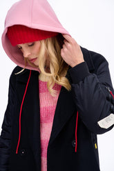 Pink Punk hooded coat