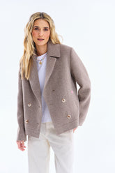 Warm Touch Wool Biker Jacket