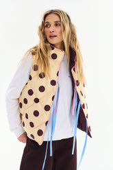 Dotlicious quilted vest