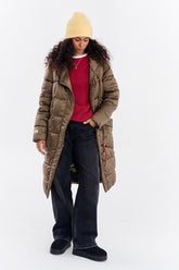 Arcticum Cocoa quilted coat