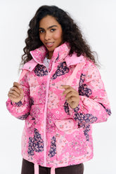 Cool Cherry winter jacket with detachable sleeves