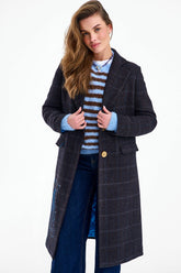 Midnight Whiskers Classic Wool Coat