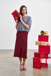 Silberfeder Wollmischung Strickjacke