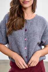 Silver Feather wool blend cardigan