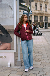 Giacca reversibile Poppy Loud Love con cappuccio