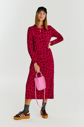 Wild Maroon Knitted Dress