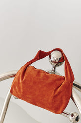 Maroon Suede Handbag