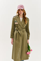 Meadow Glow klassischer Trenchcoat
