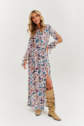 Willow Maxi-Kleid mit geteiltem Ärmel