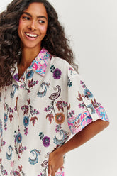 Wüstenblüte Leinenhemd