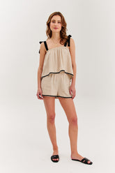 Ľanový top Soft Lines