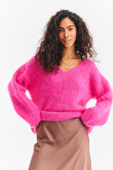 Pink Thunder mohair sweater