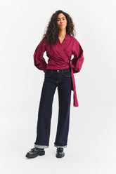 Shape of Her Tied Shirt