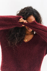 Beerig-leckerer Wollpullover