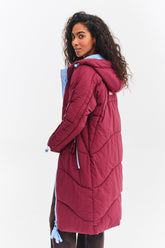 Montreal Skyline Rouge long winter jacket