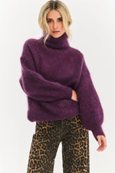Nocturne turtleneck mohair sweater