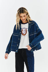 Stillness and Love Denim Jacket
