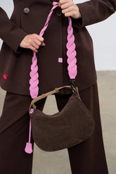 Flamingo leather bag