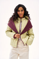 Green Tea Jacket with Scarf