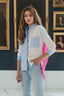Shirt van gemengde stof van Fresh Attitude