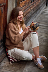 Cinnamon Sugar mohair cardigan