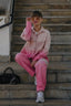 Pantaloni din denim Strawberry Bubblegum