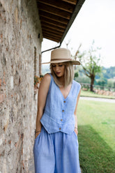 Leichte Brise Leinenweste