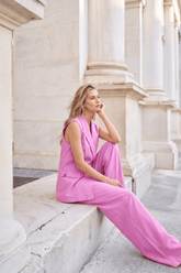 Primavera Wide-Leg Linen Pants